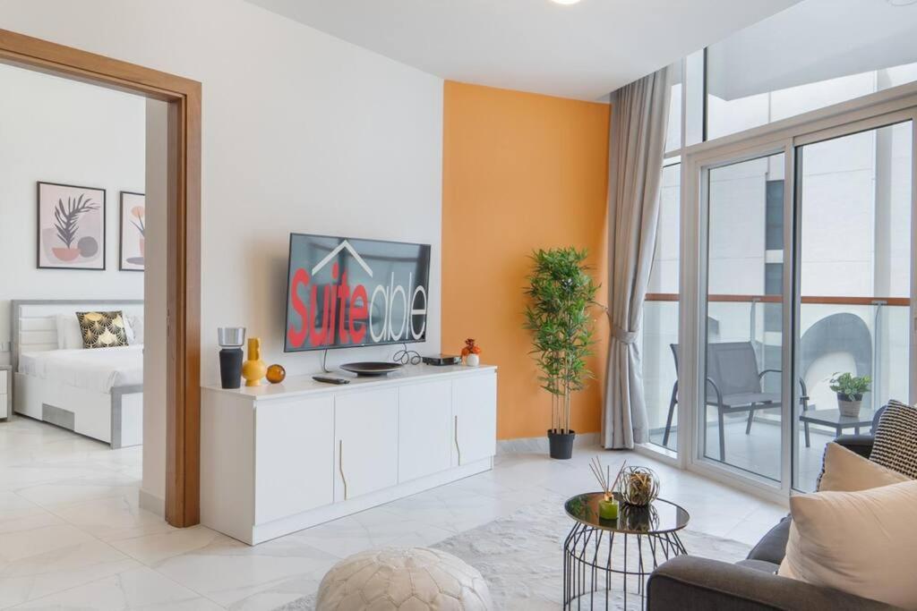 Lively Pop Apartment On The Business Bay Canal Dubaj Kültér fotó
